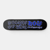 BOW Blue Graffiti Deck Skateboard (Horizontaal)