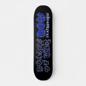 BOW Blue Graffiti Deck Skateboard (Voorkant)