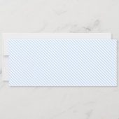 Bow Blue Stripe Happy Birthday Gift Voucher Kaart (Achterkant)