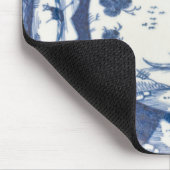 Bow blue & white Chinese Landscapes, C. 1770 Muismat (Hoek)