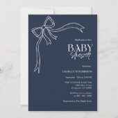 Bow Boho-Baby shower Kaart (Voorkant)
