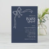 Bow Boho-Baby shower Kaart (Staand voorkant)