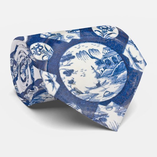 Bow bord met Chinees ontwerp, C. 1770 Stropdas (Opgerold)