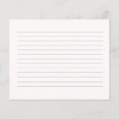 Bow Bridal Shower recipe card (Achterkant)