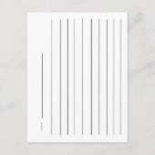 Bow Bridal Shower Recipe Informatiekaartje (Achterkant)