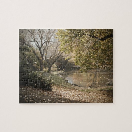 Bow Bridge, Central Park, in het najaar Legpuzzel (Horizontaal)