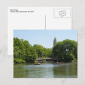 Bow Bridge Central Park Manhattan Briefkaart NYC (Voorkant / Achterkant)
