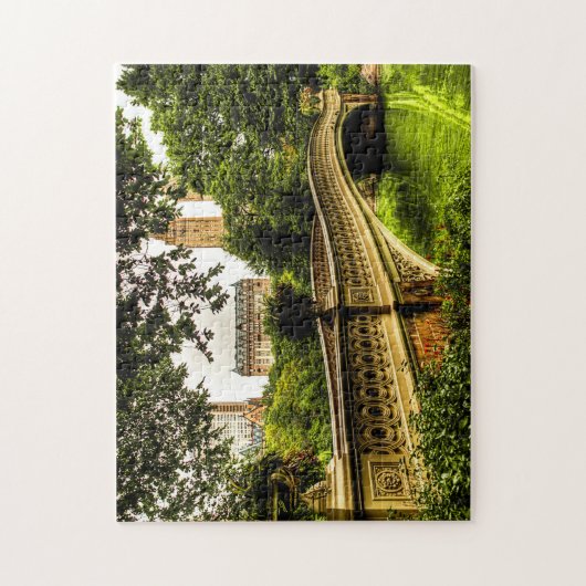 Bow Bridge, Central Park, NYC Puzzel Legpuzzel (Verticaal)
