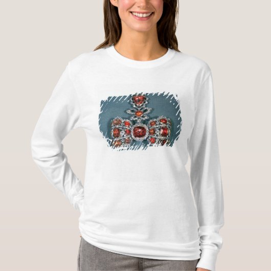 Bow broch set met briljante t-shirt (Voorkant)