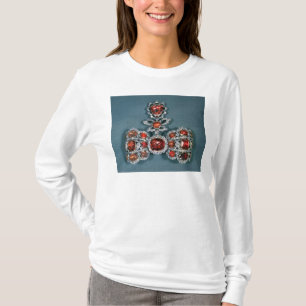 Bow broch set met briljante t-shirt