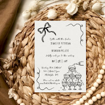 Bow champagne toren eigenzinnige bruiloft