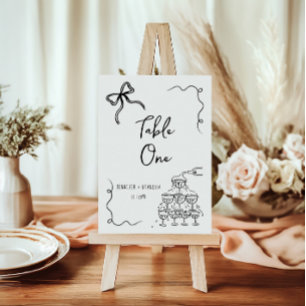 Bow Champagne Tower zwart wit Kaart