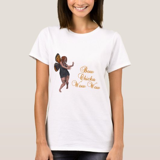 Bow chicka wow t-shirt (Voorkant)