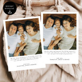 Bow Christmas Blessings Family 6 Photos Feestdagenkaart