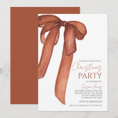  Bow Christmas Party Invitation Kaart (Voorkant / Achterkant)