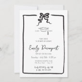 Bow classy afstuderen 3 foto's kaart (Voorkant)