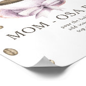 Bow & Coffee brouwende babyshower Momosa bar Poster (Hoek)