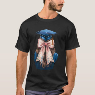 Bow Coquette Afstudeerhoed 2025 Kwast Hoed Senior T-shirt