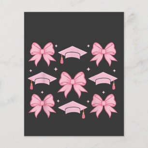Bow coquette Afstuderen Roze palet 2025 Flyer