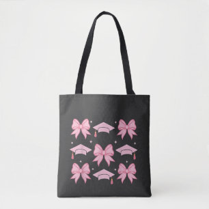 Bow coquette Afstuderen Roze palet 2025 Tote Bag