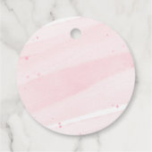 Bow Coquette Baby shower Bedankjes Labels (Achterkant)