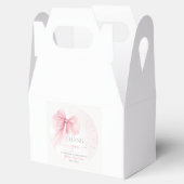 Bow Coquette Baby Shower Favor Box Bedankdoosjes (Geopend)