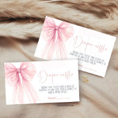Bow Coquette Baby shower Informatiekaartje