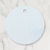 Bow Coquette Boy Baby shower Bedankjes Labels (Achterkant)