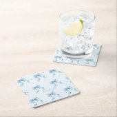 Bow Coquette Boy Baby shower Classic Ronde servett Kartonnen Onderzetters (Insitu)