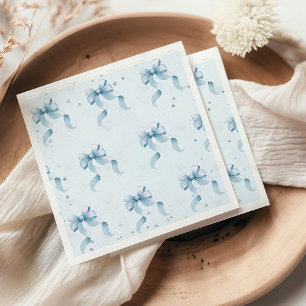 Bow Coquette Boy Baby shower Classic Ronde servett Servet
