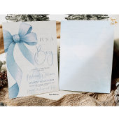 Bow Coquette Boy Baby shower Kaart