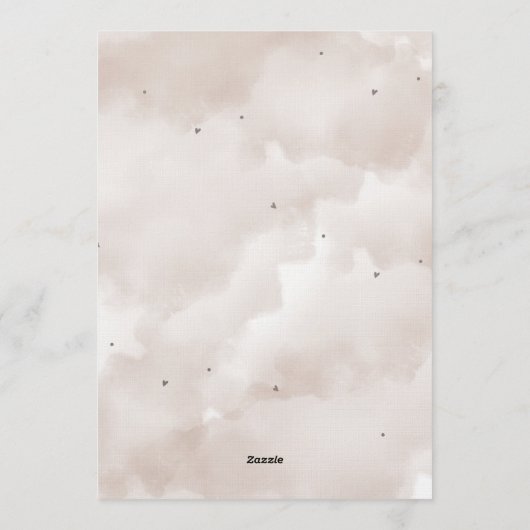 Bow Coquette Chocolate Mocha  Birthday  Kaart (Achterkant)