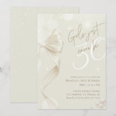 Bow Coquette Girls Just Wanna Be 30 Birthday Kaart (Voorkant / Achterkant)