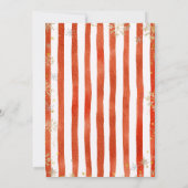 Bow coquette Merry Little Christmas Bridal Shower Kaart (Achterkant)