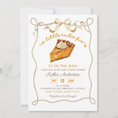 Bow Coquette Pie babyshower uitnodiging (Voorkant)