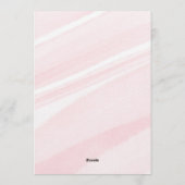 Bow Coquette Pink 1st Birthday  Kaart (Achterkant)