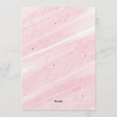 Bow Coquette Pink 1st Birthday Kaart (Achterkant)