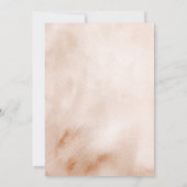 Bow Coquette Pompoen Herfst Ivory Boho Douche Kaart (Achterkant)