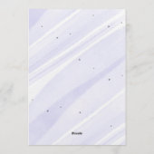 Bow Coquette Purple 1st Birthday  Kaart (Achterkant)