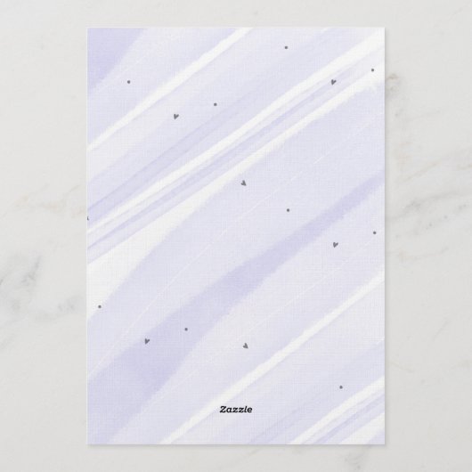 Bow Coquette Purple 1st Birthday  Kaart (Achterkant)