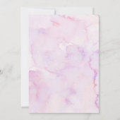 Bow Coquette Purple Butterfly Second Birthday Kaart (Achterkant)