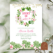 Bow Coquette St Patrick Bridal Shower Kaart