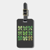 Bow Coquette St Patrick's Day Vintage Bagagelabel (Voorkant verticaal)
