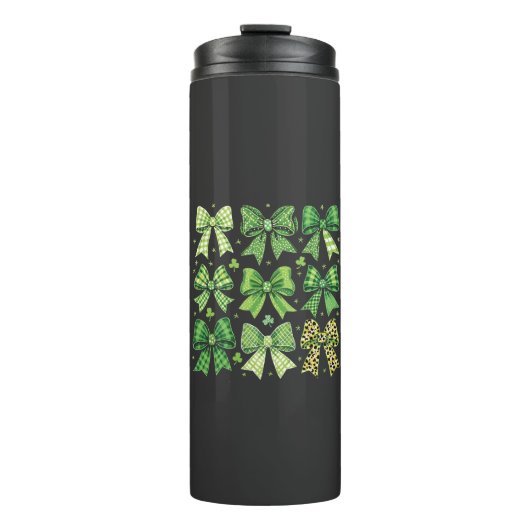 Bow Coquette St Patrick's Day Vintage Thermosbeker (Voorkant)