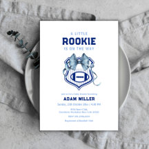 Bow Crest Rookie Voetbal Baby Shower 