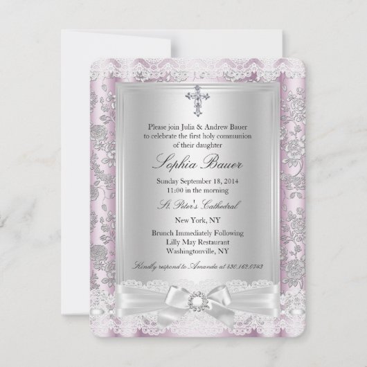  Bow Cross First Communauté roze 3 Kaart (Voorkant)