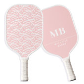 Bow Custom Monogram Naam Roze Pickleball Paddle