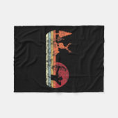 Bow Deer Hunting Retro Archery Fleece Deken (Voorkant (Horizontaal))