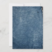 Bow Denim Jacket Patch Party Birthday Kaart (Achterkant)