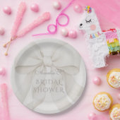 Bow Elegant Vrijgezellenfeest Decor Papieren Bordje (Feest)